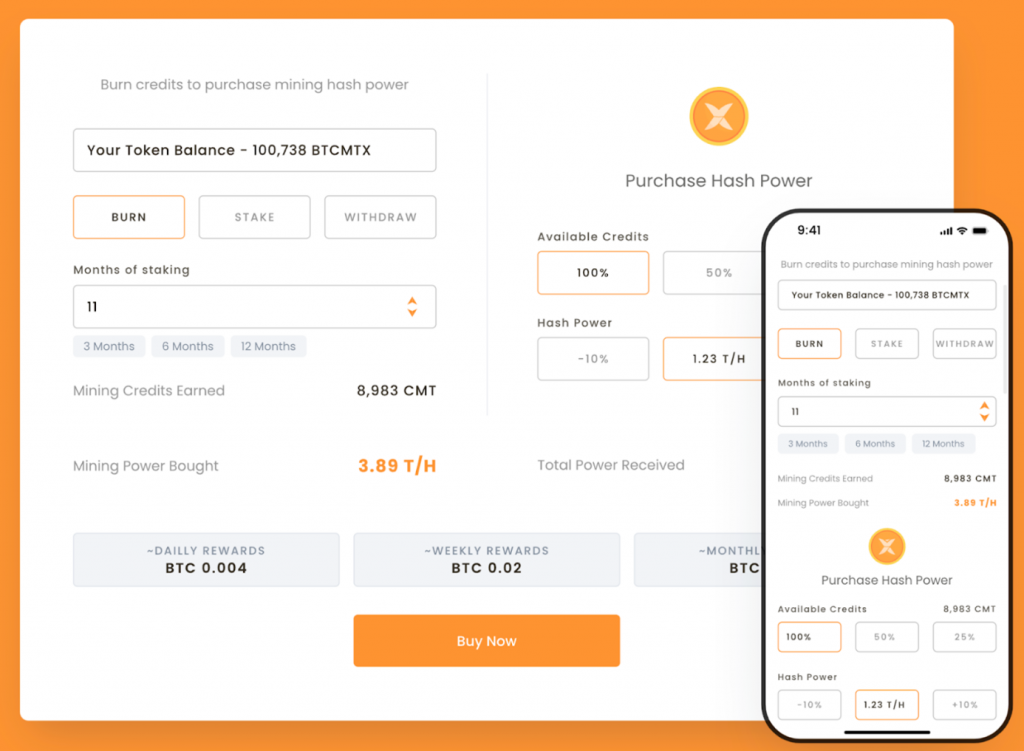 Bitcoin Minetrix Dashboard