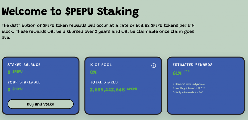 PEPU Staking 