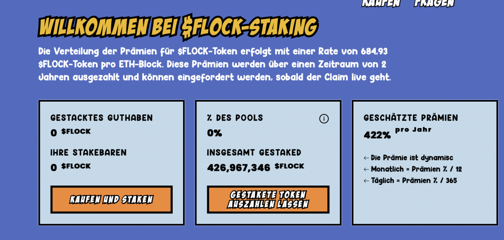 Staking dashboard 