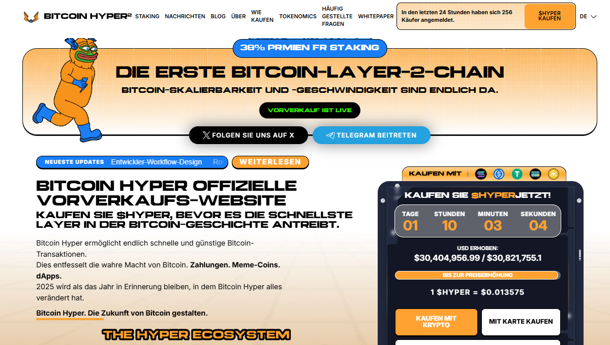 Bitcoin Hyper: Layer-2-Boost für BTC