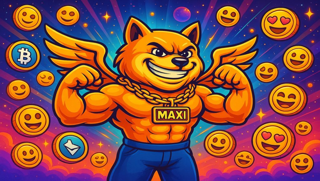 Maxi Doge: Der degen Trader in Meme-Form